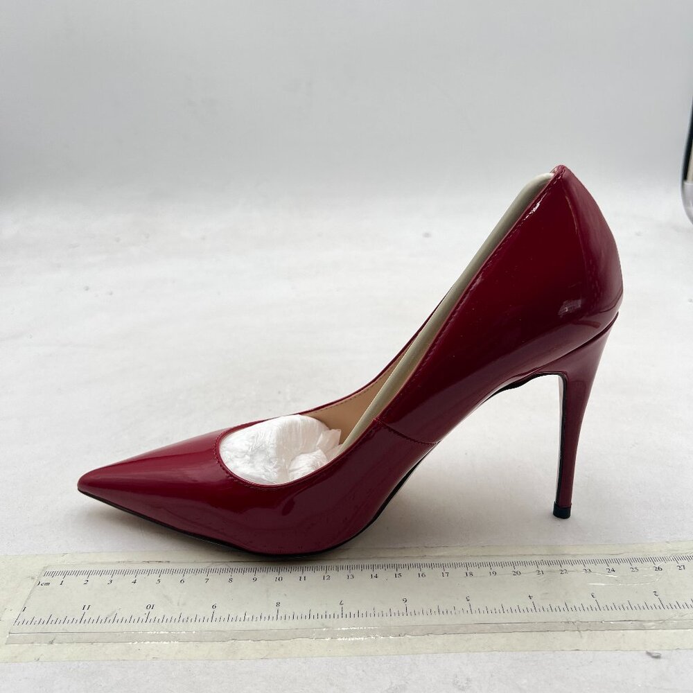 Wine Pointed Toe Pumps High Heel Sexy Stilettos Slip On Office Cute Evening Shoe